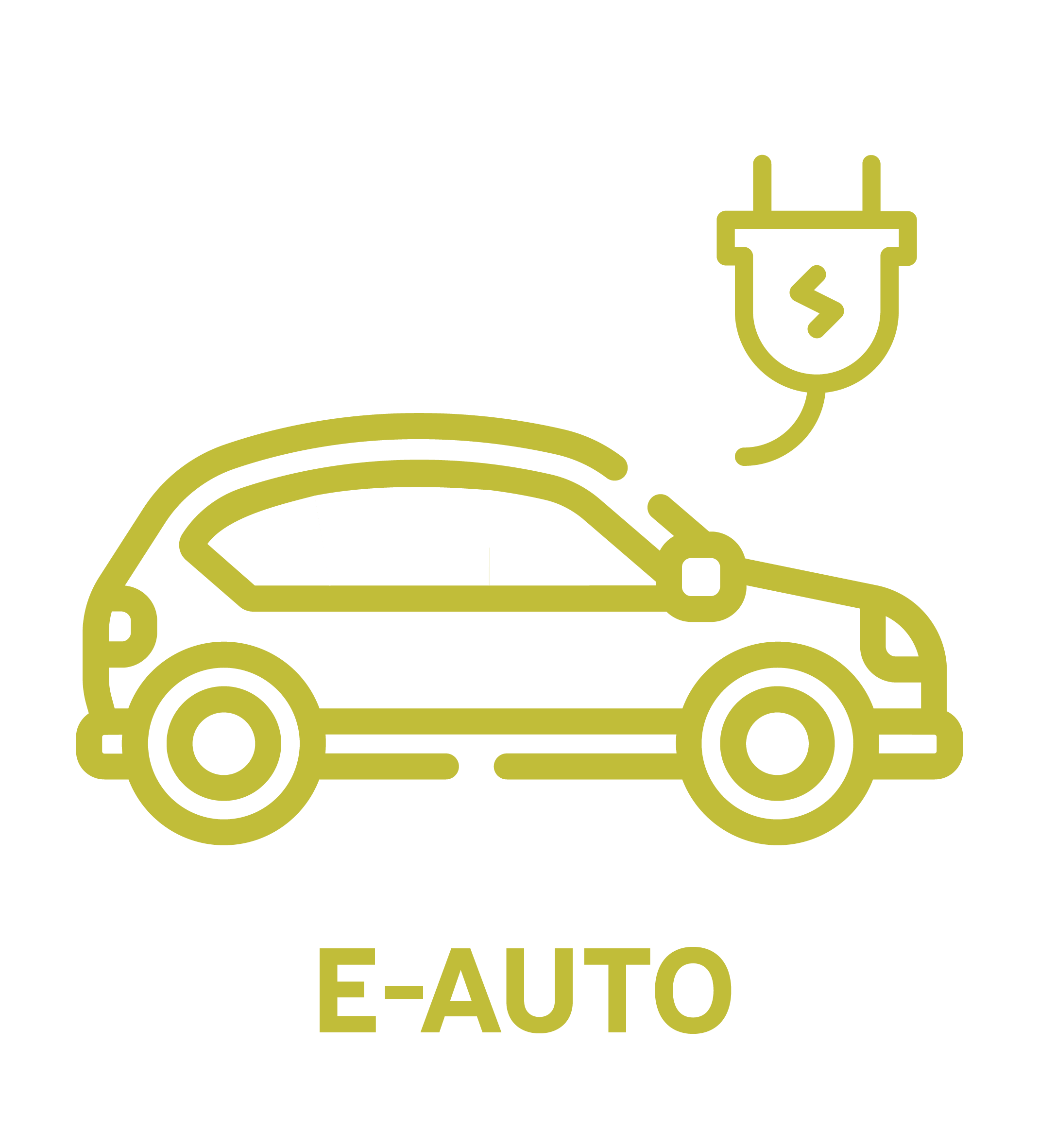 Elektro Auto Versicherung Icon Button