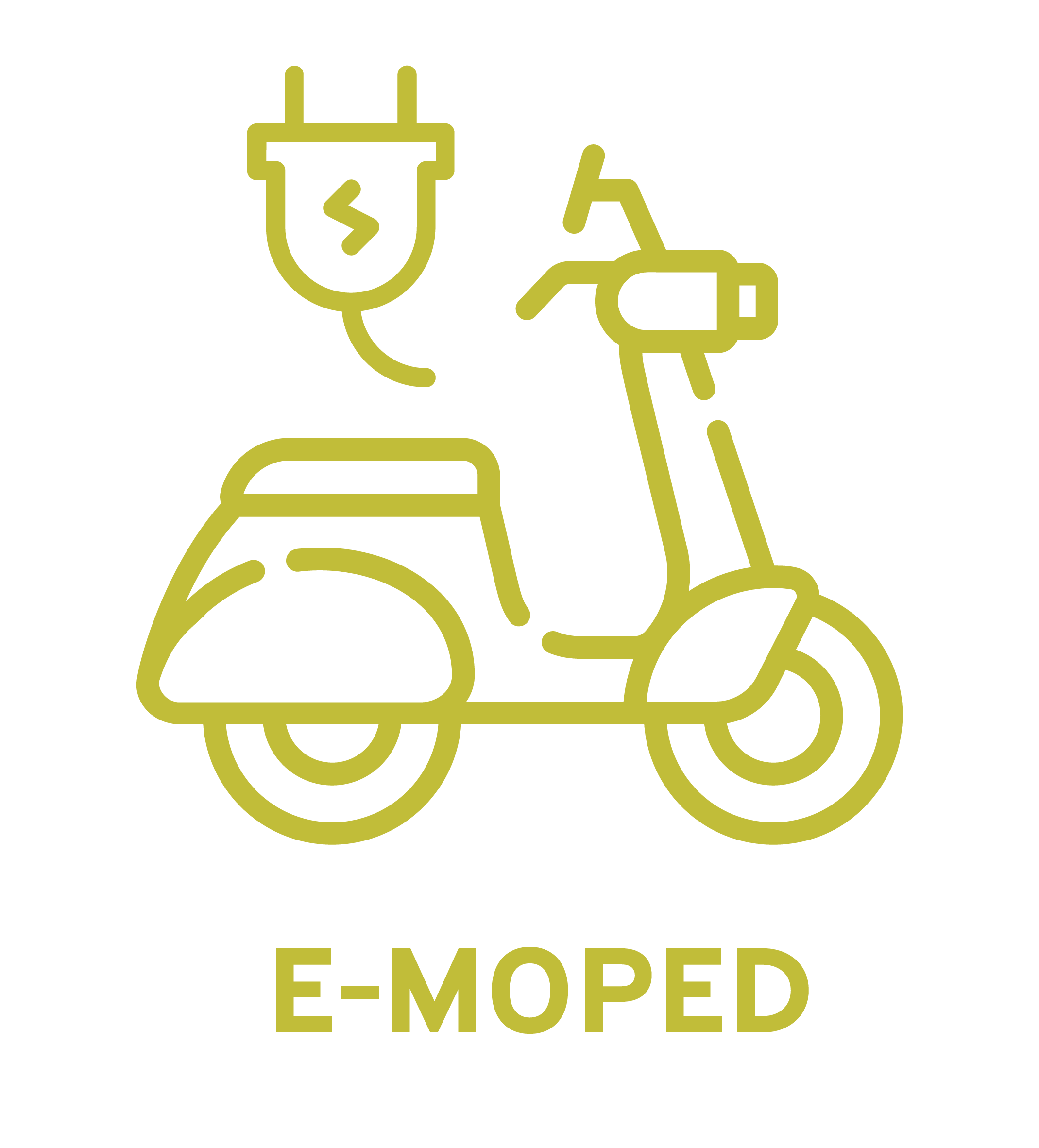 E Moped Versicherung Icon Button
