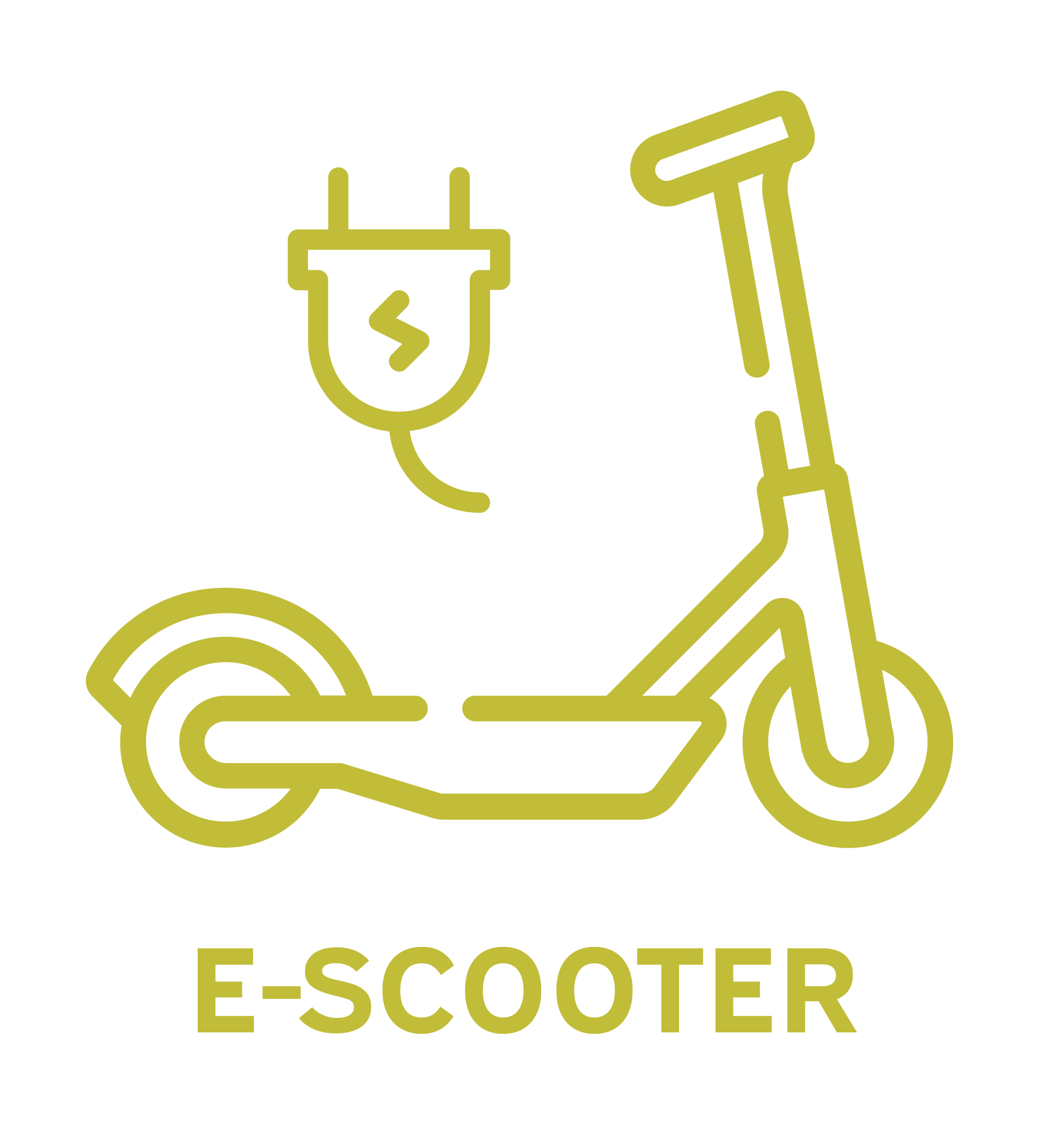 E Scooter Versicherung Icon Button